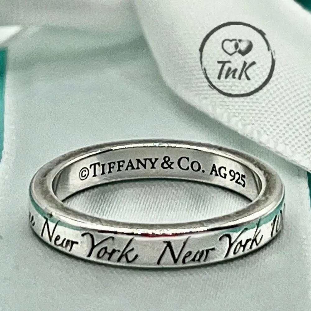 Rare & Retired - Tiffany & Co Notes Fifth Ave Ring - Size 4